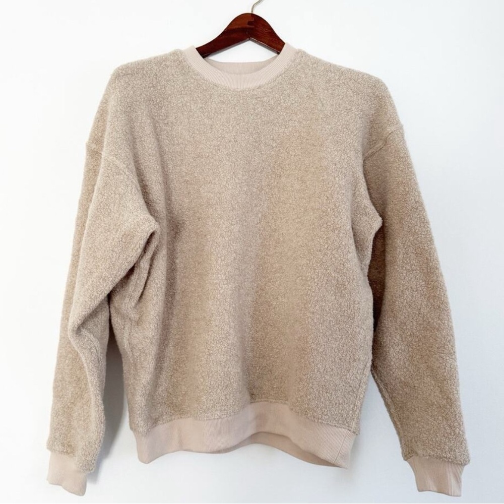 Outdoor Voices Cream Teddy Jacket